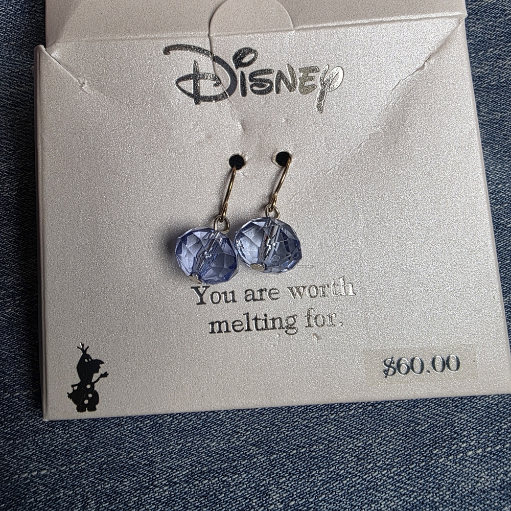 Disney Light Blue Gemstone Earrings